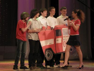 Рязанские школьники сыграли в пожарный КВН